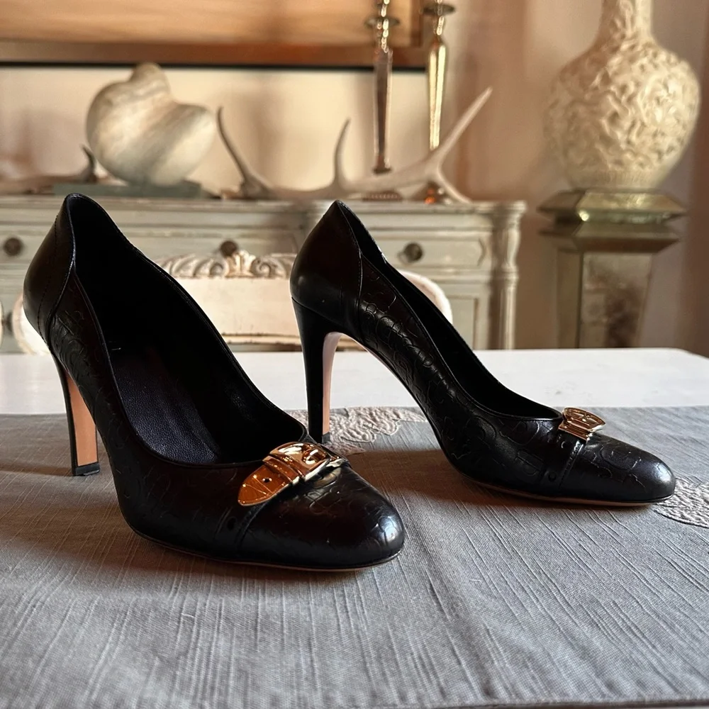 Gucci - Black Calf Leather Pumps - Picture 3 of 10